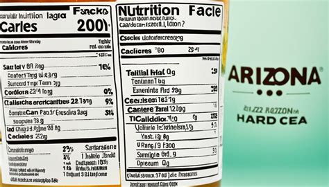 arizona iced tea alcohol nutrition facts|Arizona Hard Tea Nutrition Facts ⋆ ENutritionFacts